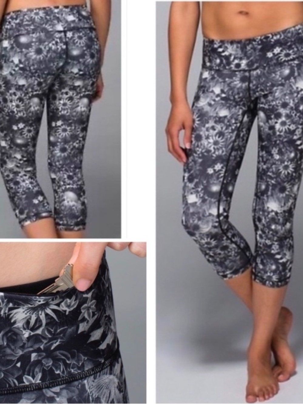Lululemon Wunder Under Flowabunga leggings size 6